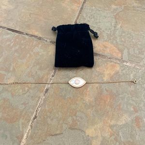 Quarts evil eye bracelet